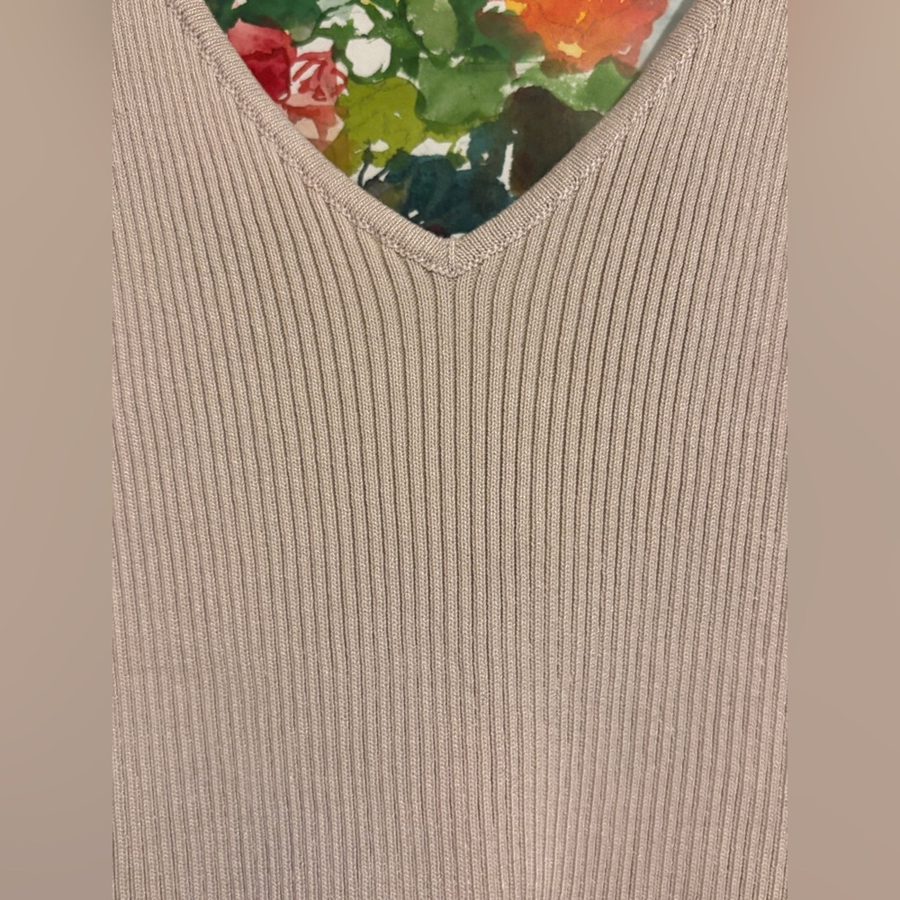 The Workshop Ribbed V-Neck Tank - Picture 6 of 13